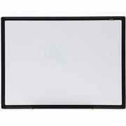 Universal Dry Erase Board - 24" (2 ft) Width x 18" (1.5 ft) Height - White Melamine Surface - Black Anodized Aluminum Frame - 1 Each