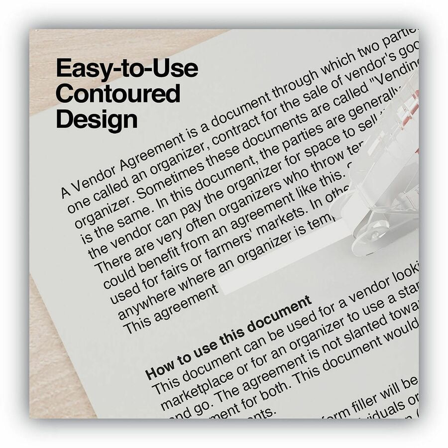 10.93 yd Length x 0.31" Width - Clear - Cardboard, Paper - 2 / Pack