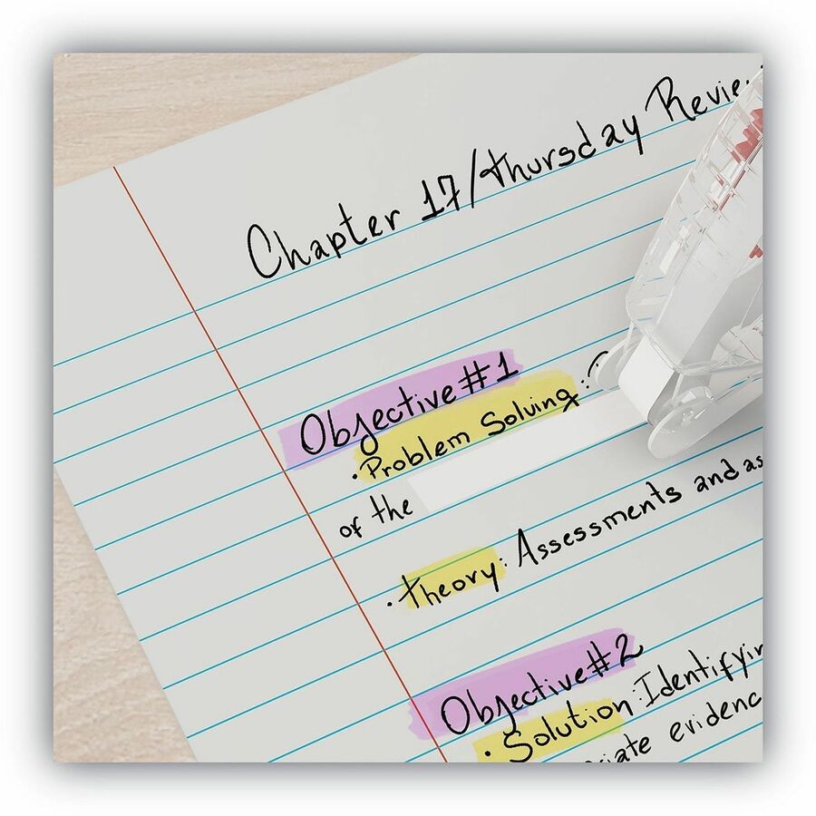 10.93 yd Length x 0.31" Width - Clear - Cardboard, Paper - 2 / Pack