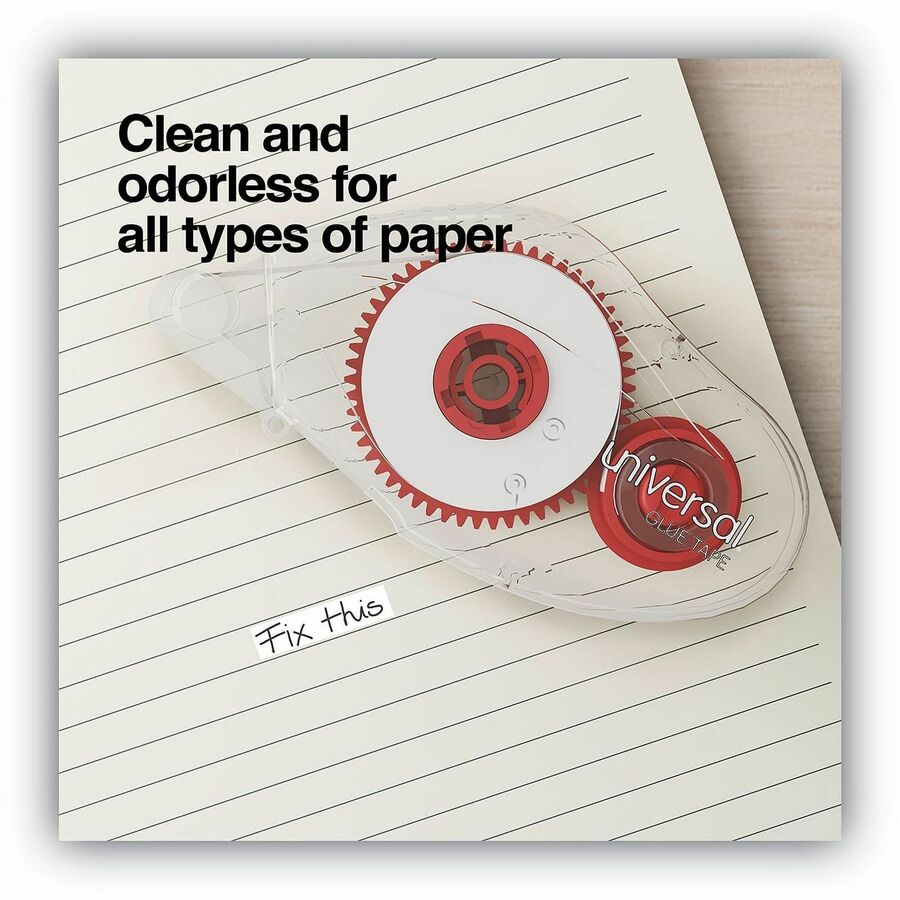 10.93 yd Length x 0.31" Width - Clear - Cardboard, Paper - 2 / Pack