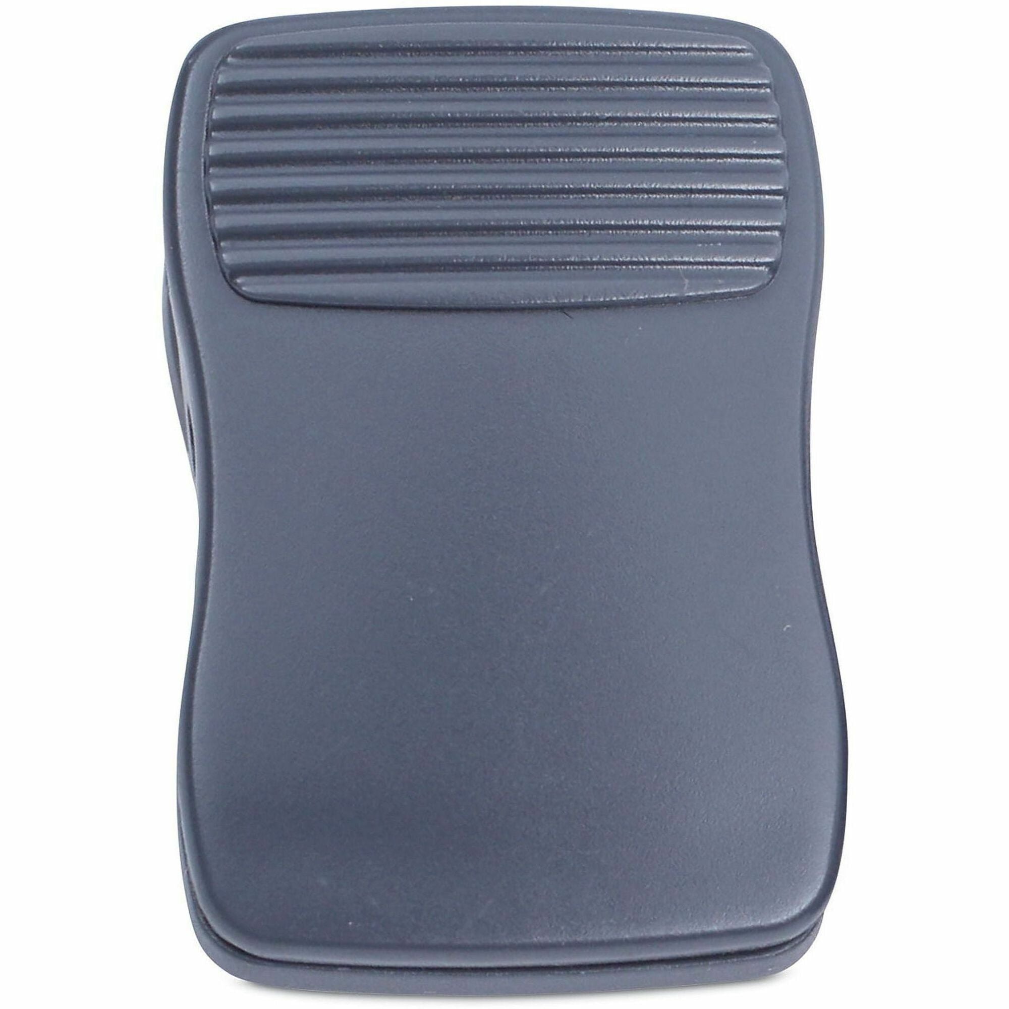 Standard - 0.6" Length x 1" Width - 0.50" Size Capacity - 40 Sheet Capacity - Charcoal - Plastic - 24 / Pack