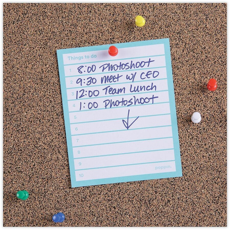 Universal Bulletin Board - 35.43" Board Height x 47.24" Board Width x 0.47" Board Depth - Brown Rubber, Cork Surface - Durable, Sleek Style, Heavy Duty, Sturdy - Black Aluminum Frame - 1 Each