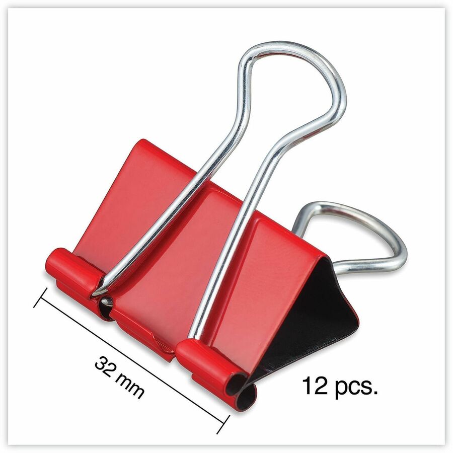 Medium - 1.3" Width - 0.63" Size Capacity - Assorted, Blue, Gold, Green, White, Red - Metal, Steel Wire - 24 / Pack
