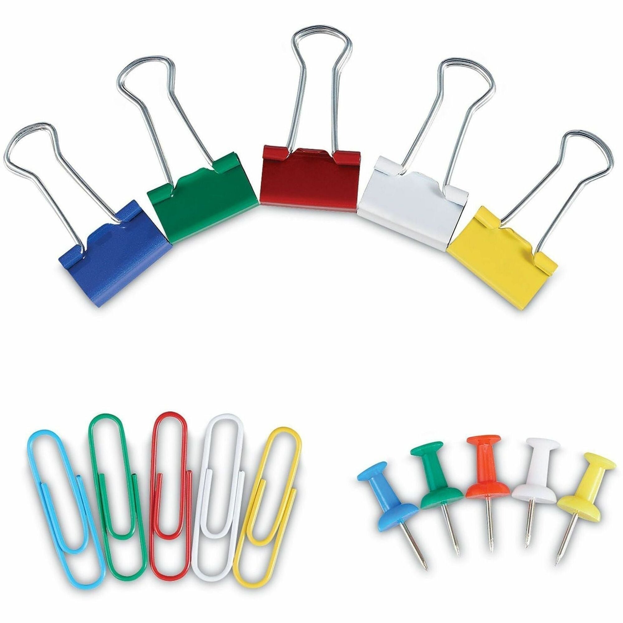 Assorted Sizes - Assorted, Blue, Green, Red, White, Yellow - Metal, Plastic - 6 Kit
