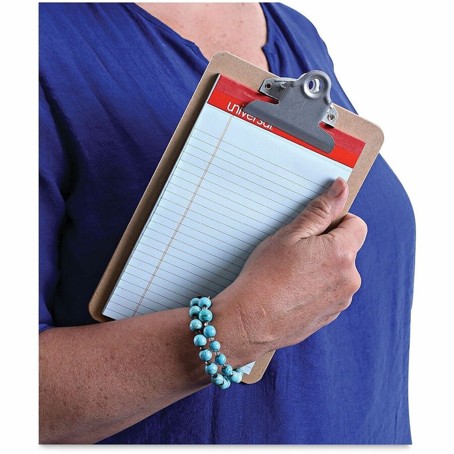 Universal Clipboard - 0.75" Clip Capacity - Storage for Document, Form, Paper - Hardboard - Brown - 3 / Pack