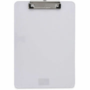 Universal Clipboard, 0.50" Clip Capacity, 8.5" x 11" Sheet Size, Built-in Ruler, Shatter-Resistant Plastic, Clear, 1 Each