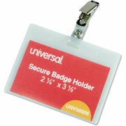 Support 3.50" x 2.25" Media - Horizontal - Plastic - Clear - 50 / Box