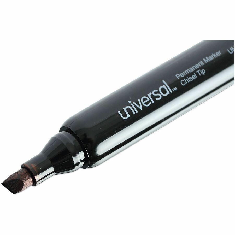 Broad Chisel Marker Point - Black Ink - General Purpose - 36 / Pack