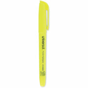 Universal Highlighter - Chisel Marker Point - Fluorescent Yellow Ink - Yellow Barrel - 36 / Pack