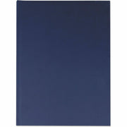 Universal Notebook - 1 Subject(s) - 150 Sheets - Sewn - Wide Ruled, Legal Ruled Front Ruling - 47 lb Basis Weight - 10.50" Height x 7.9" Width - White Paper - Dark Blue Linen Paper Cover