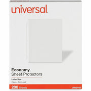 Universal Sheet Protector - 2 x Sheet Capacity - For Letter 8 1/2" x 11" Sheet - 3 x Holes - Ring Binder - Top Loading - Rectangular - Clear - Polypropylene - 200 / Box