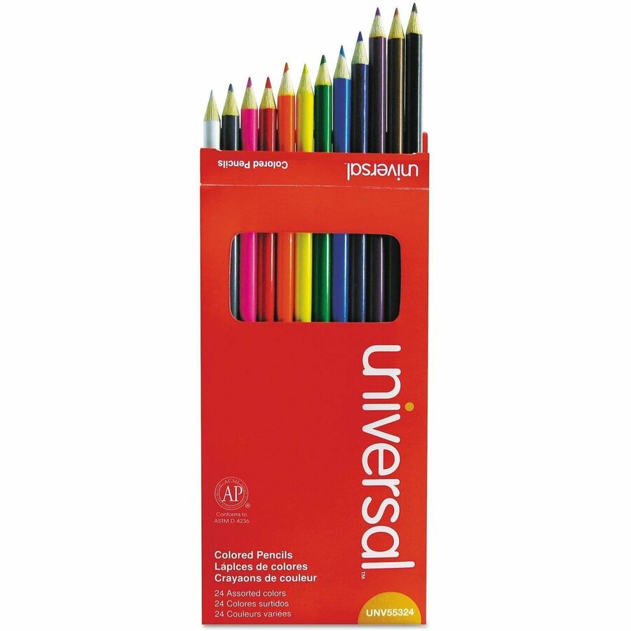 3 mm Assorted Lead - Assorted Wood Barrel - 24 / Pack
