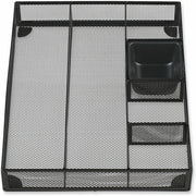 6 Compartment(s) - 2.50" Height x 15" Width x 11.88" Depth - Black - Metal Mesh - 1 Each