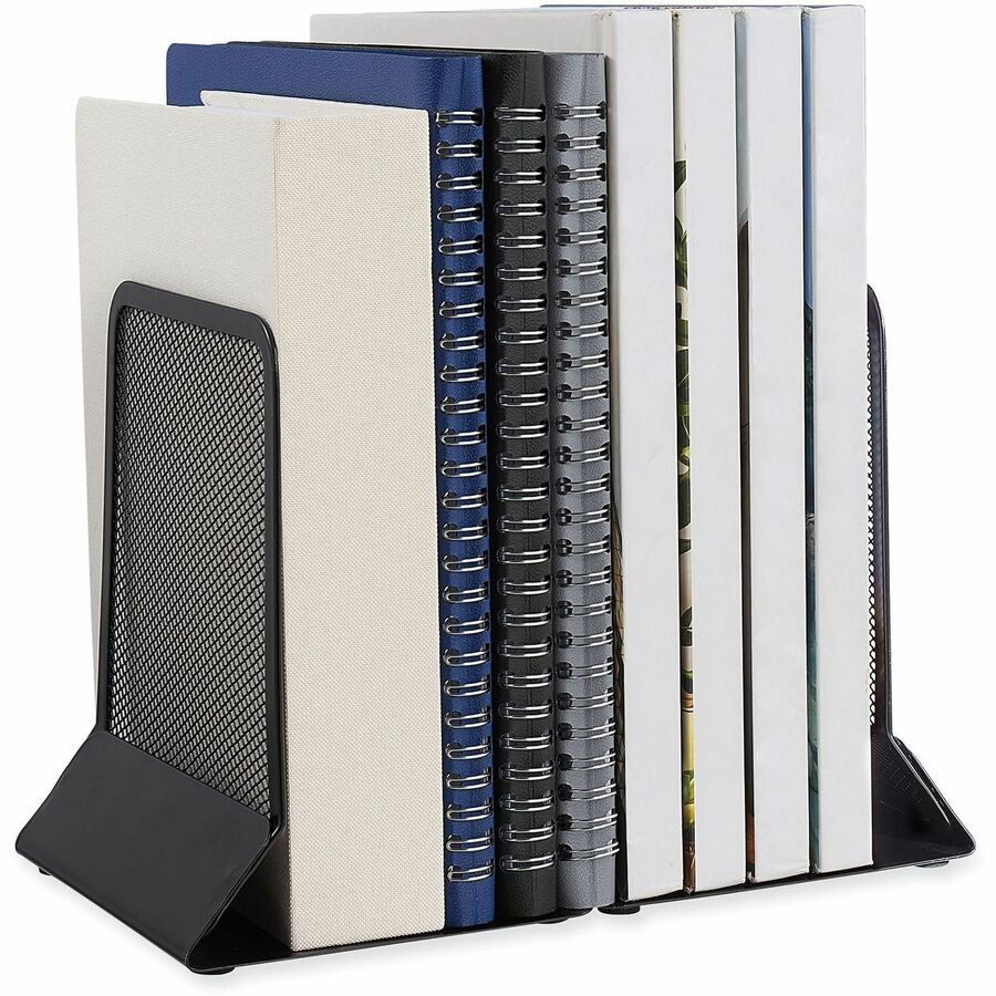 6.75" Height x 5.38" Width x 5.38" Depth - Non-skid Base, Rounded Corner - Black - Metal Mesh, Metal - 6 Pair