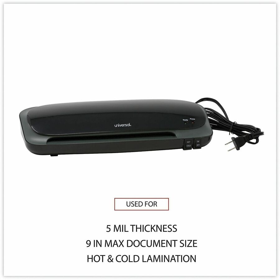 Pouch - 9" Lamination Width - 5 mil Lamination Thickness - Manual Release - 3" Height x 13.8" Width x 5.8" Depth