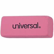 Universal Manual Eraser - Pink - Rectangle - Elastomer - 20 / Pack - Soft, Latex-free, Beveled Edge, Tear Resistant, Smudge Resistant, Ghost Resistant