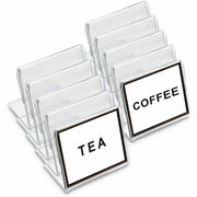 Universal Sign Holder - Rectangular Shape - Side-loading, Durable, Dirt Resistant, Damage Resistant - Plastic, Styrene - 10