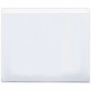 Universal Sign Holder - Rectangular Shape - Wall Mountable - Durable, Top Loading, Pre-drilled - Plastic - Clear - 2 / Pack