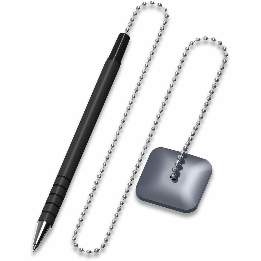 0.7 mm Medium Conical Pen Point - Refillable - Black Ink - Black Barrel - 24 Each