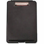 Universal Storage Clipboard, 0.50" Clip Capacity, 8.5" x 11" Sheet Size, Plastic, Black, 1 Each