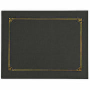 Universal Letter, A4 Certificate Holder - 8" x 10" , 8" x 10" , 8" x 10" - Paper - Black - 6 Pack