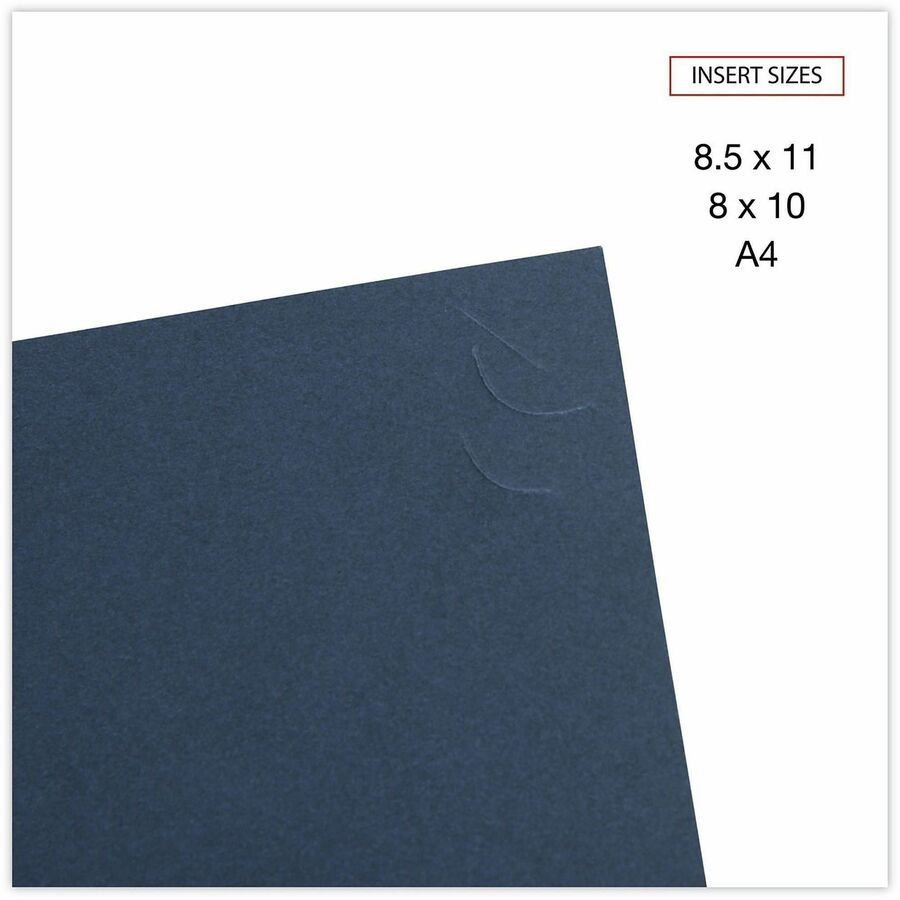 Universal Letter, A4 Certificate Holder - 8" x 10" , 8" x 10" , 8" x 10" - Paper - Navy - 6 Pack