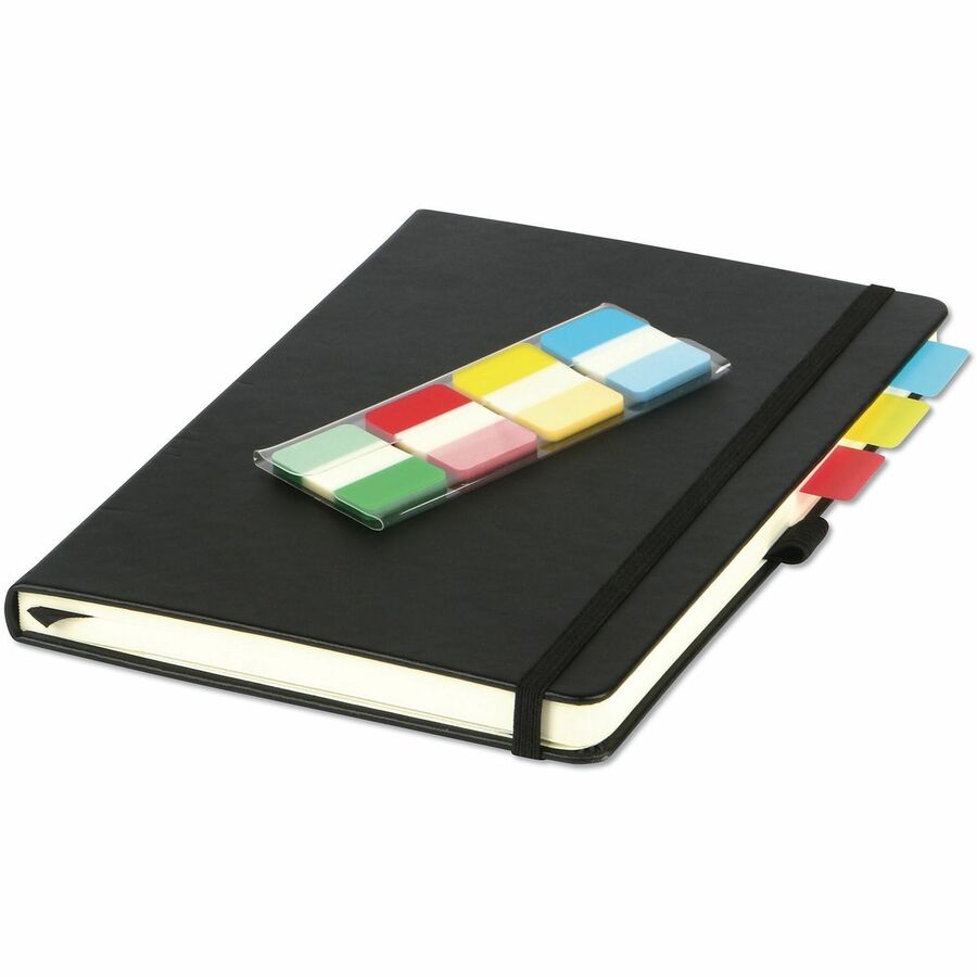1" Tab Width - Bright Blue, Bright Green, Bright Red, Bright Yellow Tab(s) - Reusable, Repositionable - 100 / Pack