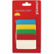 2" Tab Width - 3 Hole Punched - Bright Blue, Bright Green, Bright Red, Bright Yellow Tab(s) - Reusable, Repositionable - 40 / Pack