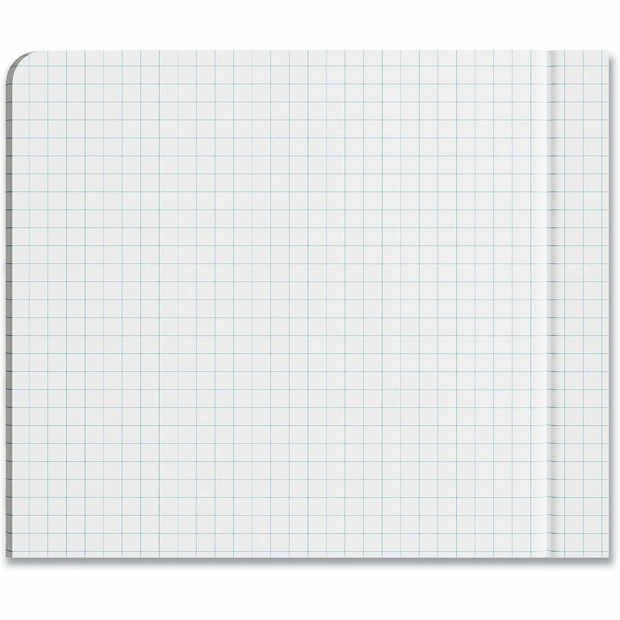 Universal Quadrille/Graph Notebook - 1 Subject(s) - 100 Sheets - Sewn - Quad Ruled Front Ruling - 38 lb Basis Weight - 9.75" Height x 7.5" Width - White Paper - Black Marble Paper Cover