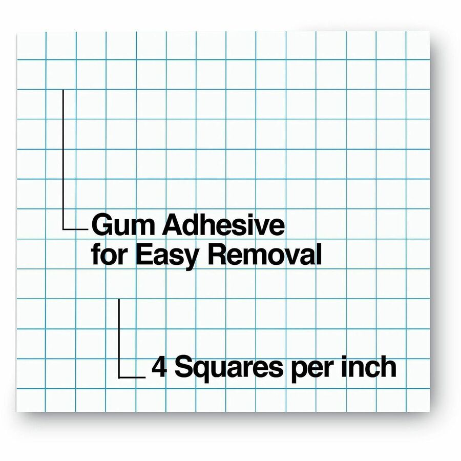 1 Subject(s) - 50 Sheets - Tape Bound - Quad Ruled Front Ruling - 15 lb Basis Weight - 11" Height x 8.5" Width - White Paper - Chipboard Cover - 1 Dozen