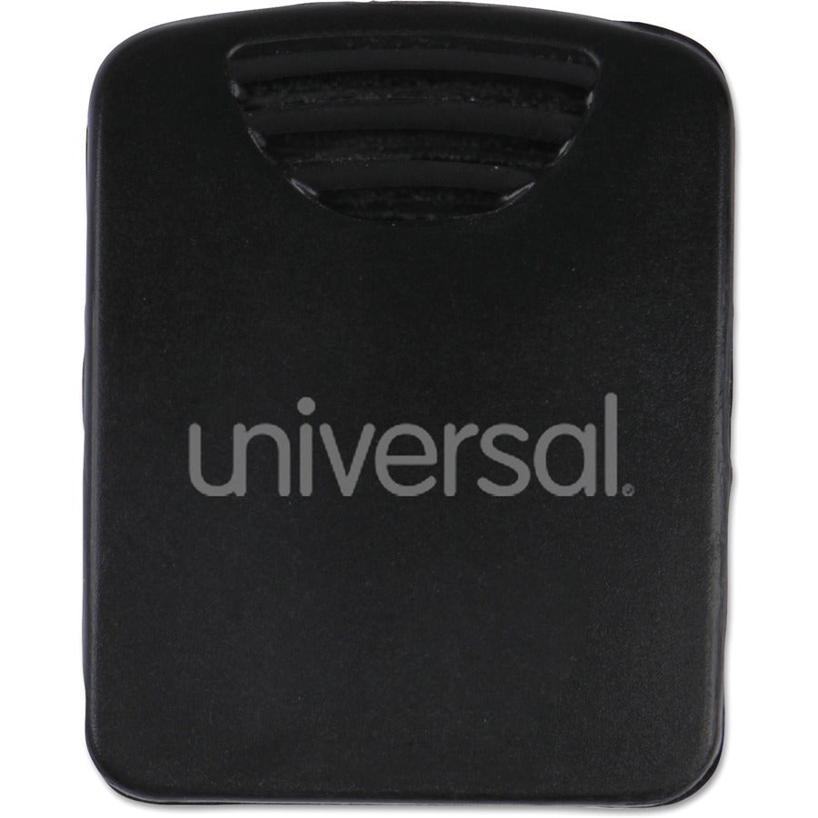 Standard - 5.3" Length x 2.8" Width - 25 Sheet Capacity - Black - Plastic - 20 / Pack