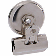 Small - 1.2" Width - 0.25" Size Capacity - Nickel - Nickel Plated Steel - 18 / Pack