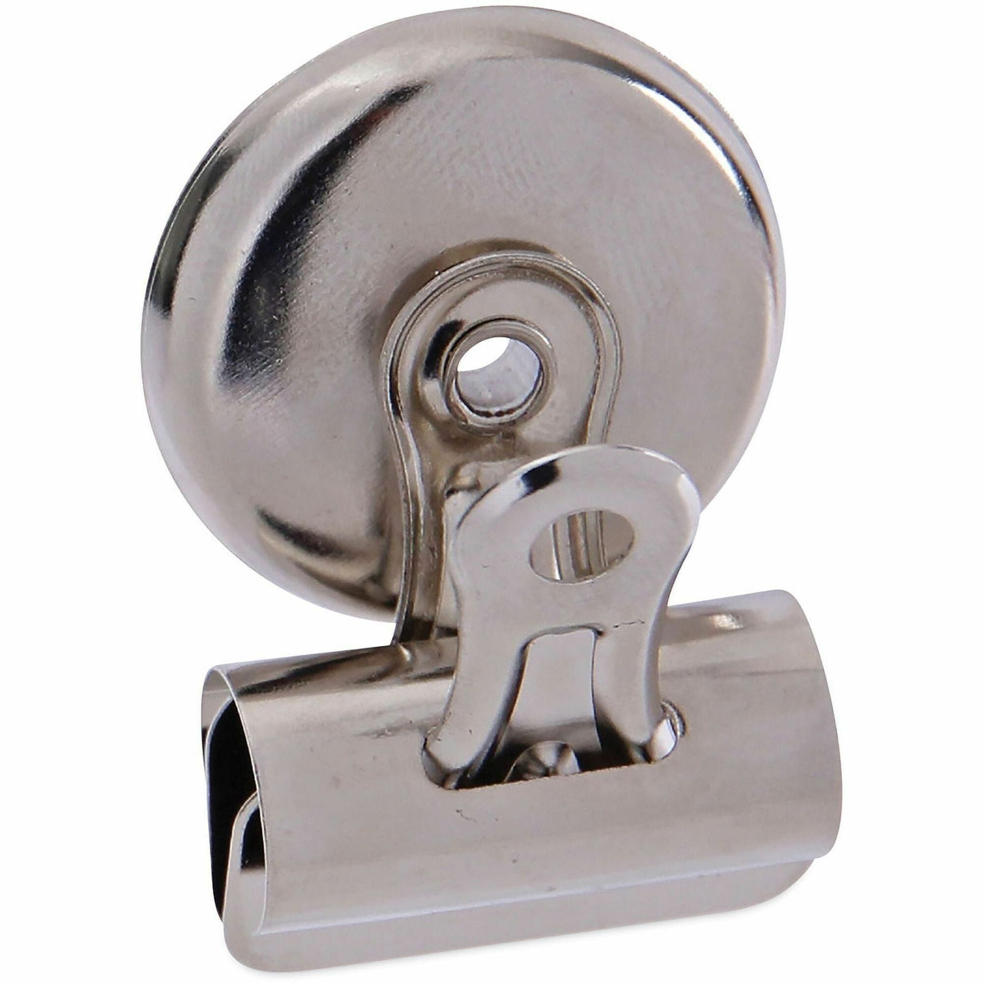 Small - 1.2" Width - 0.25" Size Capacity - Nickel - Nickel Plated Steel - 18 / Pack