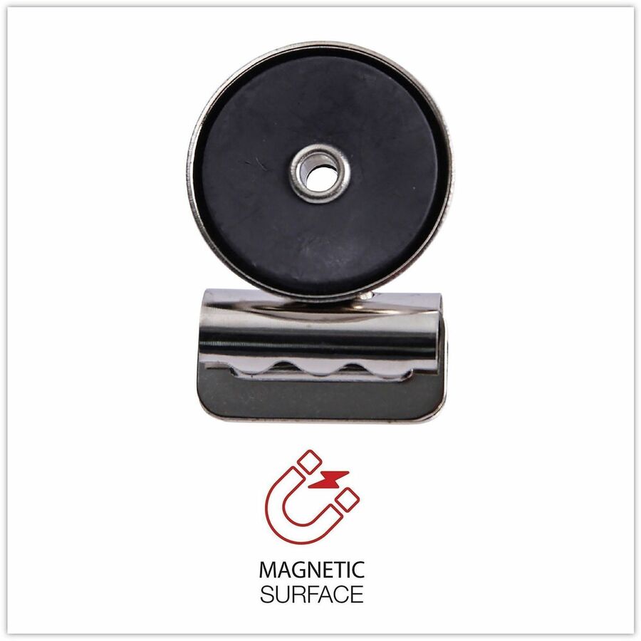 Small - 1.2" Width - 0.25" Size Capacity - Nickel - Nickel Plated Steel - 18 / Pack