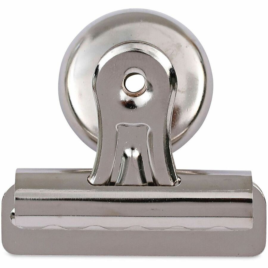 Medium - 2.1" Width - 0.25" Size Capacity - Nickel - Nickel Plated Steel - 12 / Pack