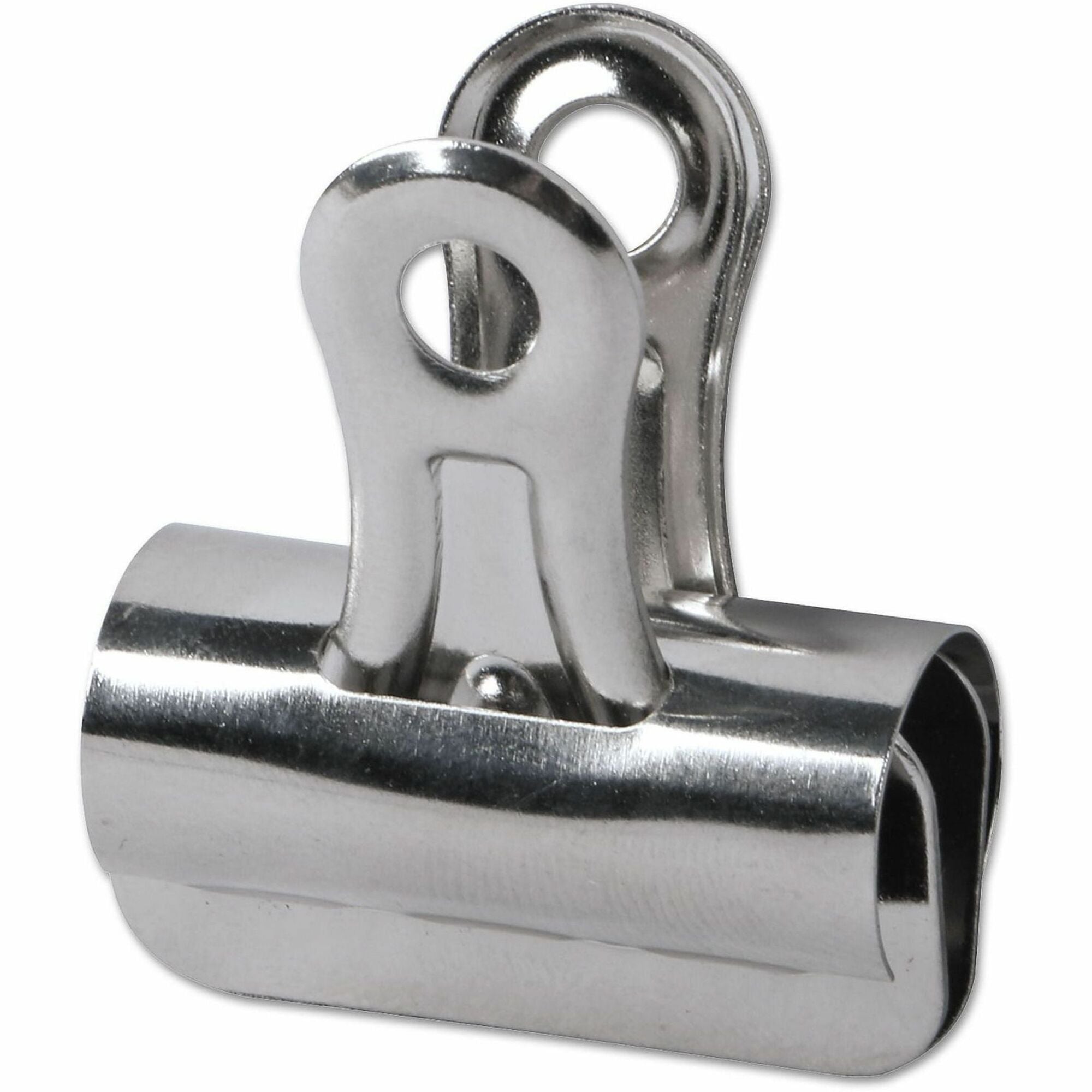 Small - 1.3" Width - 0.44" Size Capacity - Nickel - Nickel Plated Steel - 36 / Pack