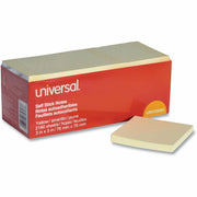 90 Sheets - Plain - 3" x 3" Sheet Size - Yellow Paper - Paper Cover - 24 / Pack