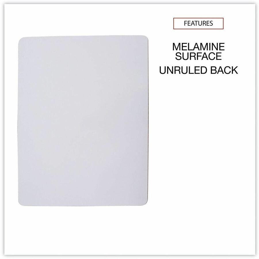 11.8" (1 ft) Width x 8.8" (0.7 ft) Height - White Melamine Surface - 6 / Pack
