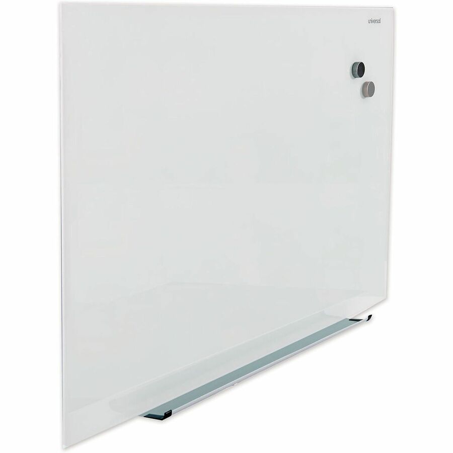 48" (4 ft) Width x 36" (3 ft) Height - White Tempered Glass Surface - Magnetic - 1 Each