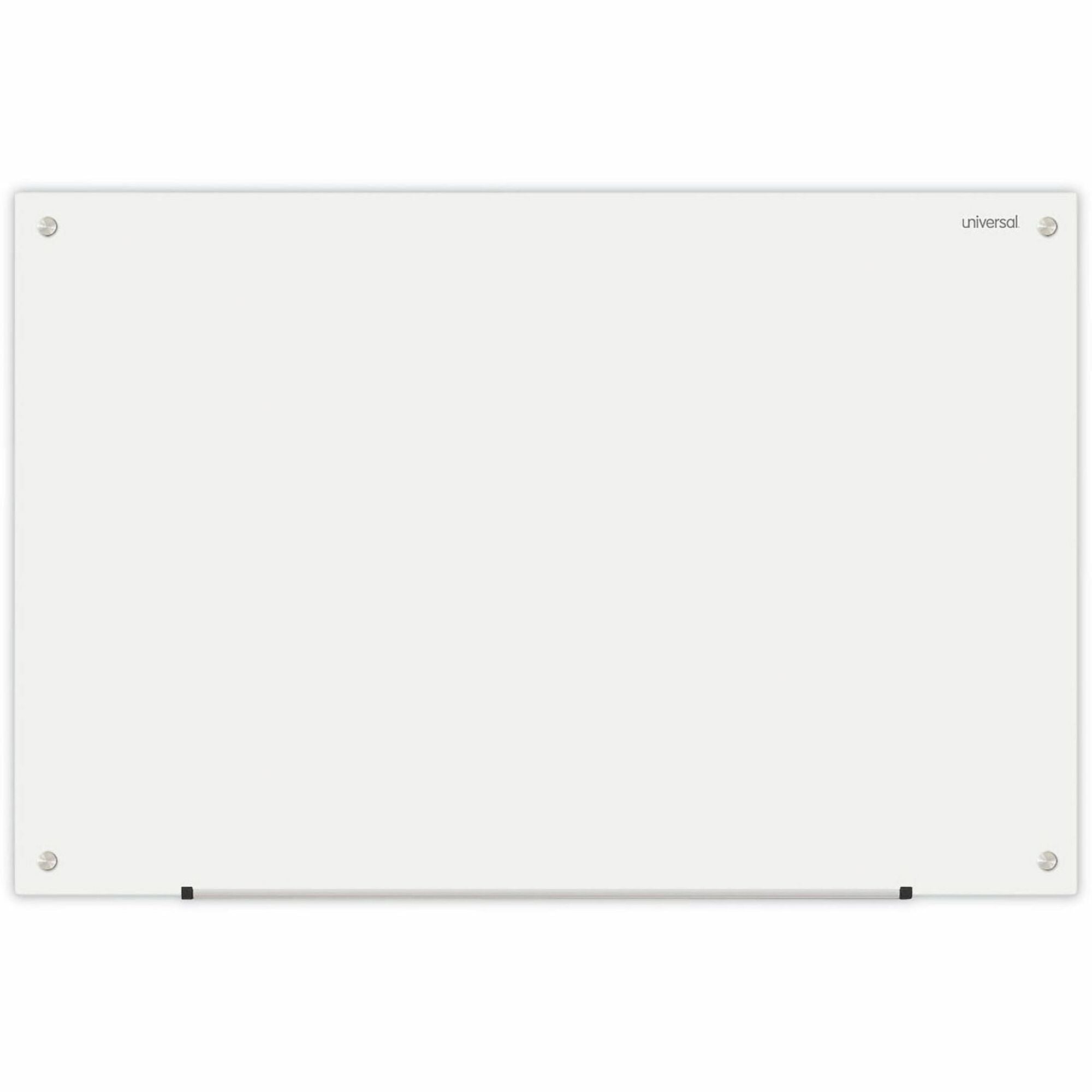 36" (3 ft) Width x 24" (2 ft) Height - White Glass Surface - 1 Each