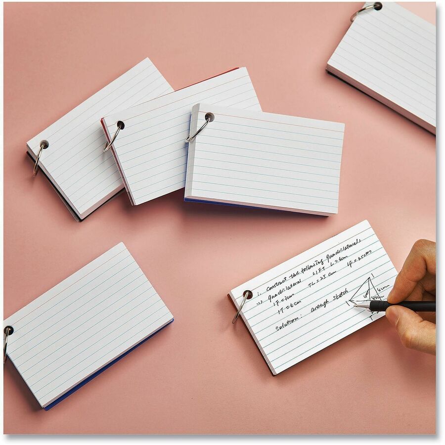 4" Width x 6" Length - Ruled - 100 / Pack