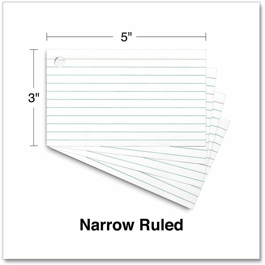 4" Width x 6" Length - Ruled - 100 / Pack
