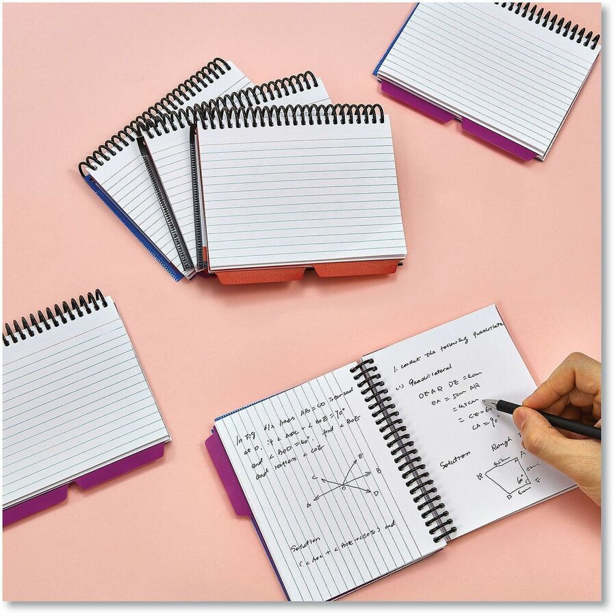 4" Width x 6" Length - White Poly Divider - Ruled - 120 / Pack