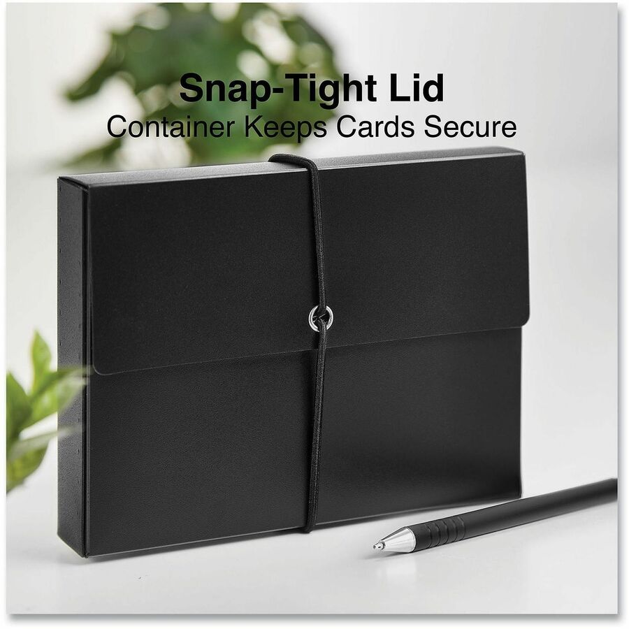 Universal Card Holder - Support 6" x 4" Media - 6" Height x 4" Width x 1.3" Depth - Plastic - Blue - Durable, Divider - 2 / Pack