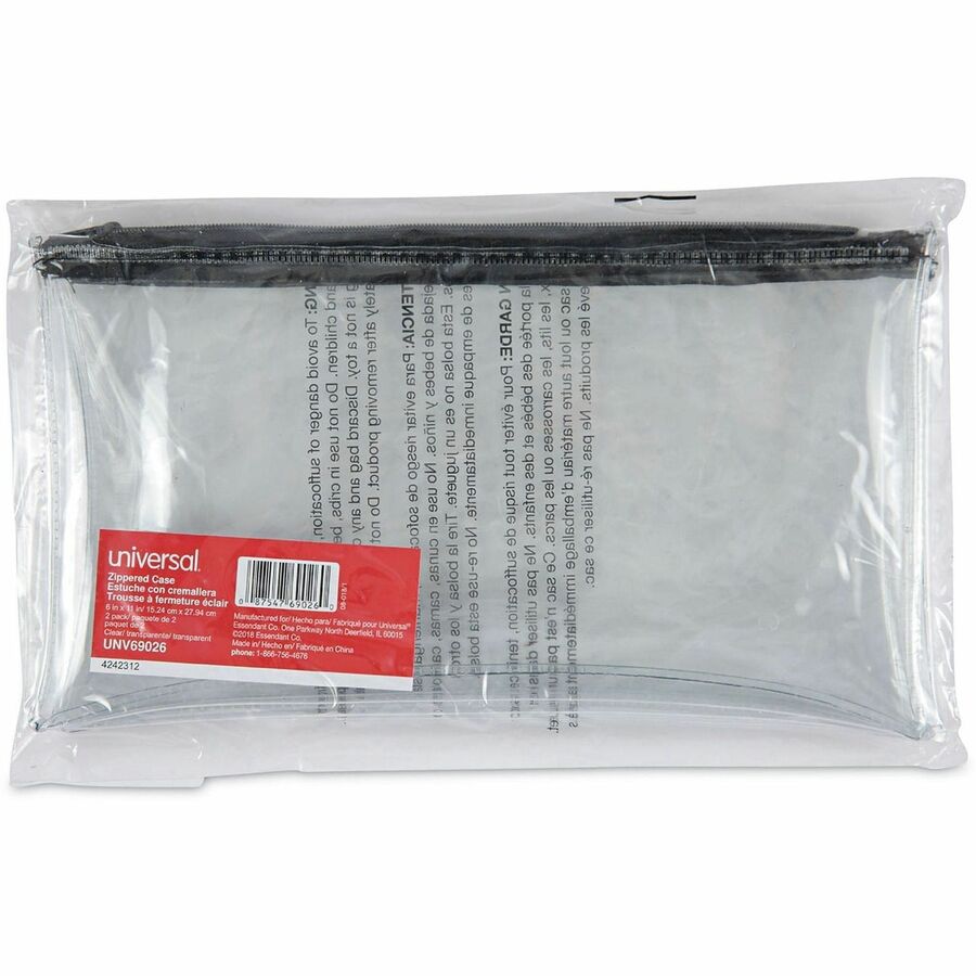 Plastic, Polyethylene Body - 6" Height x 11" Width - 2 / Pack