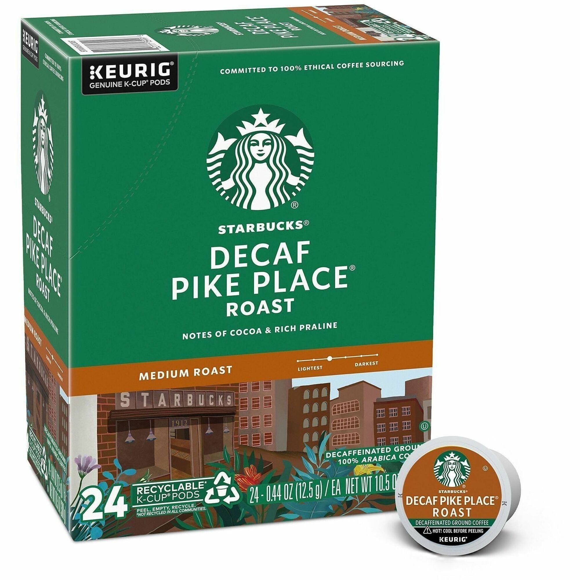 K-Cup - Pike Place Roast - Decaffeinated - 24 / Box