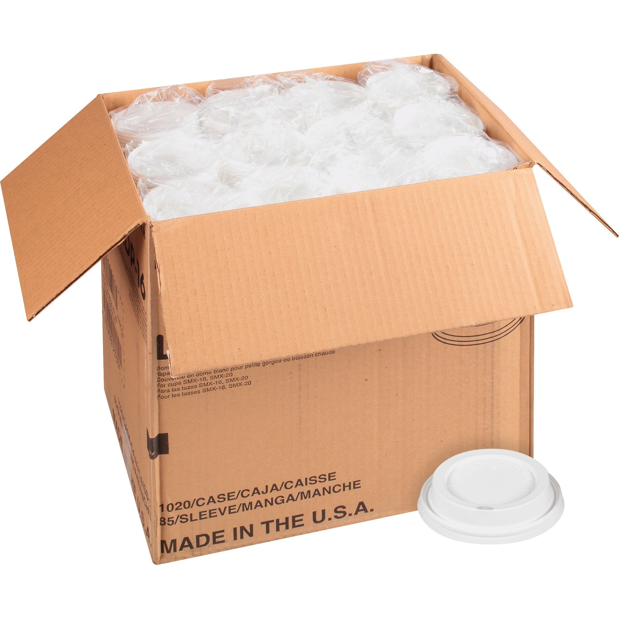 Plastic - White - 1020 / Carton