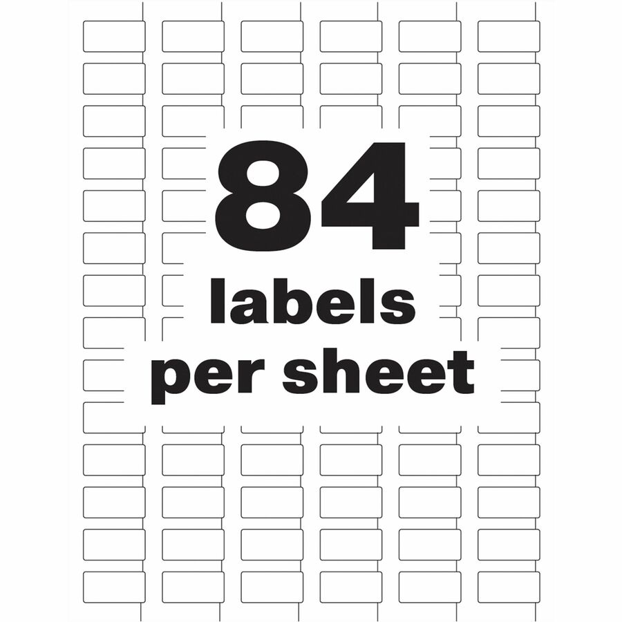 Avery&reg; PermaTrack Tamper-Evident Asset Tag Labels, 1/2" x 1" , 672 Asset Tags