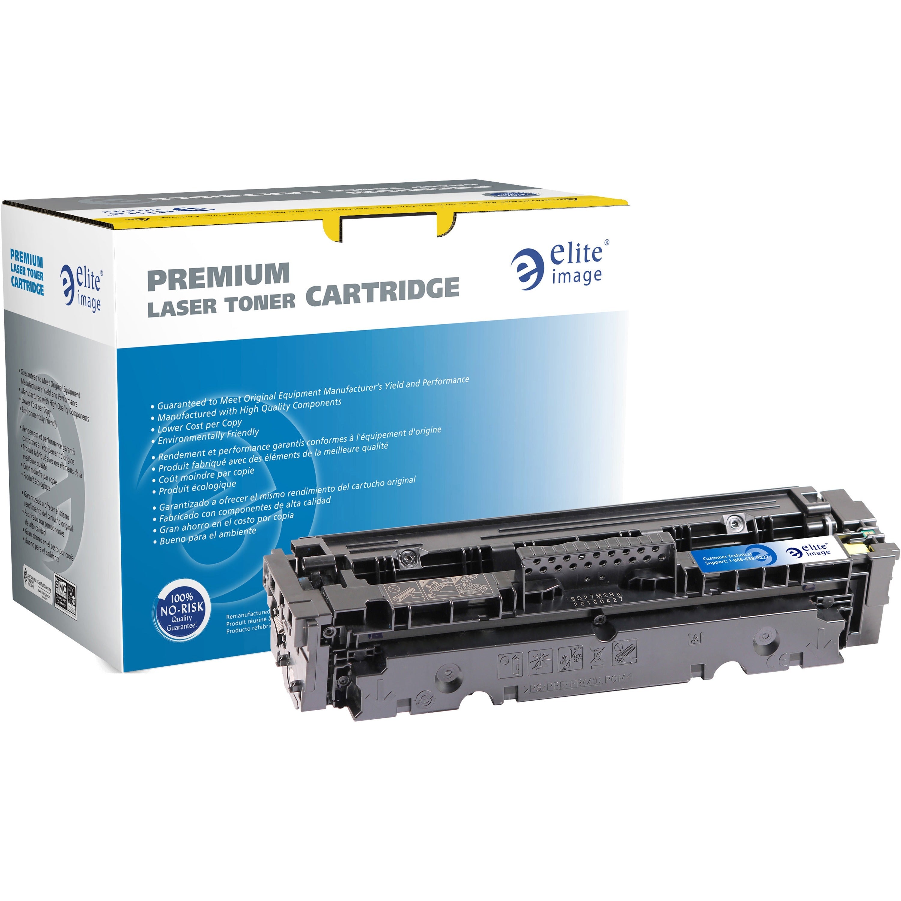 Elite Image Remanufactured High Yield Laser Toner Cartridge 410X - Cyan - 1 Each