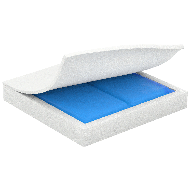 Ever-Soft Gel Foam Cushion, 18" x 16" x 3", Single, 1 Quantity per Box (Image for Reference Only – May Not Reflect Exact Size)